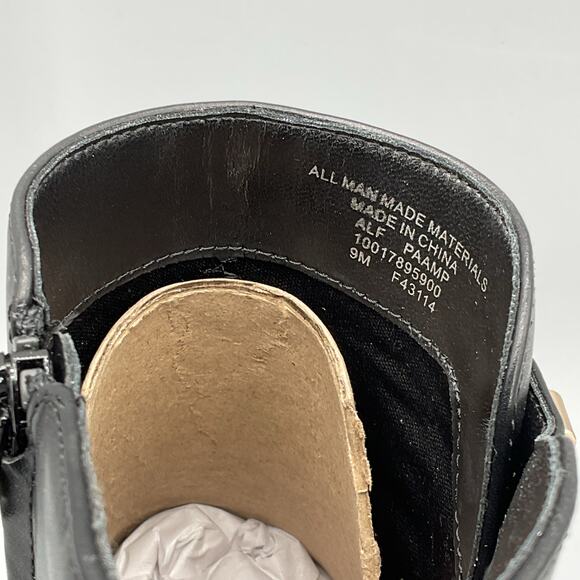 NEW Alfani Women’s PAAM Faux Leather Sleek Booties Black Size 9M - Picture 5 of 10